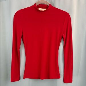 Red Long Sleeve Top